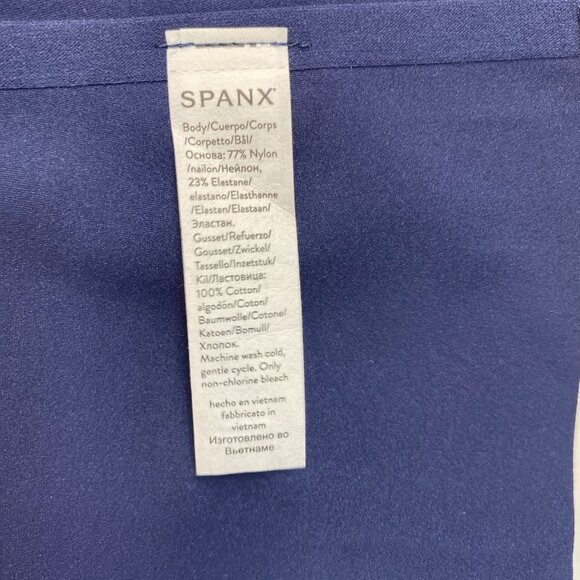 SPANX Smooth Undie-Tectable Thong Women Size 2X Navy Waistband Elastic-Free New - Picture 5 of 14